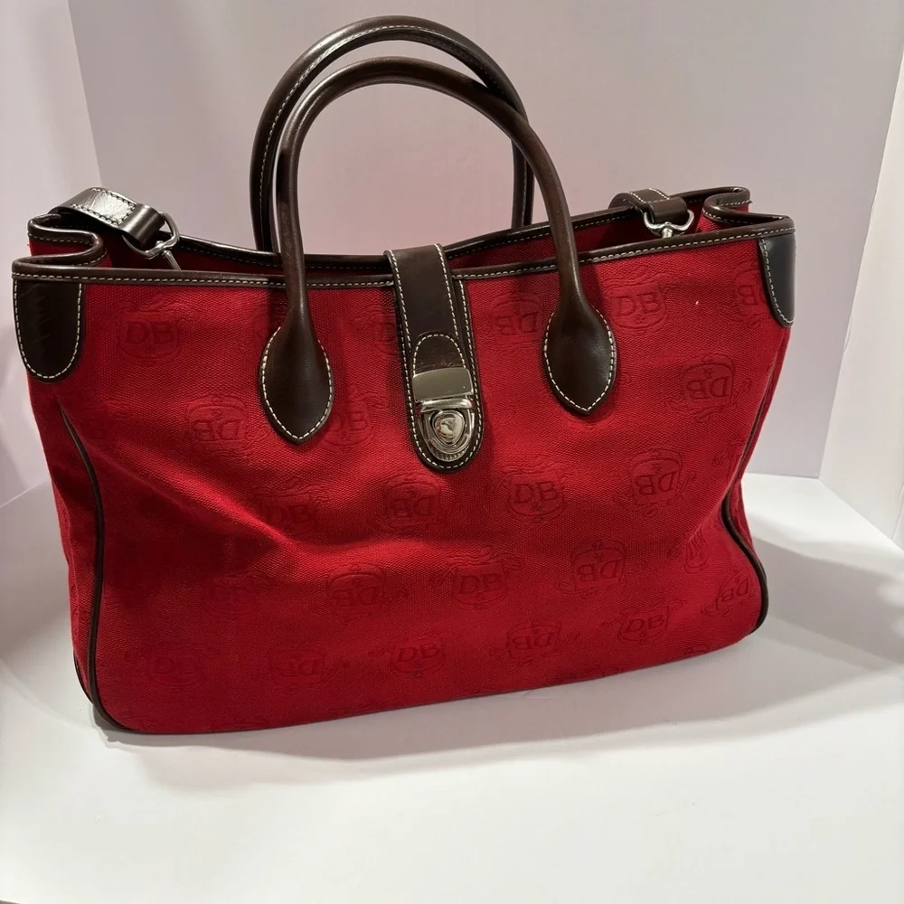 Dooney & Bourke | Bags | Dooney Bourke Red And Brown Purse  display picture 3
